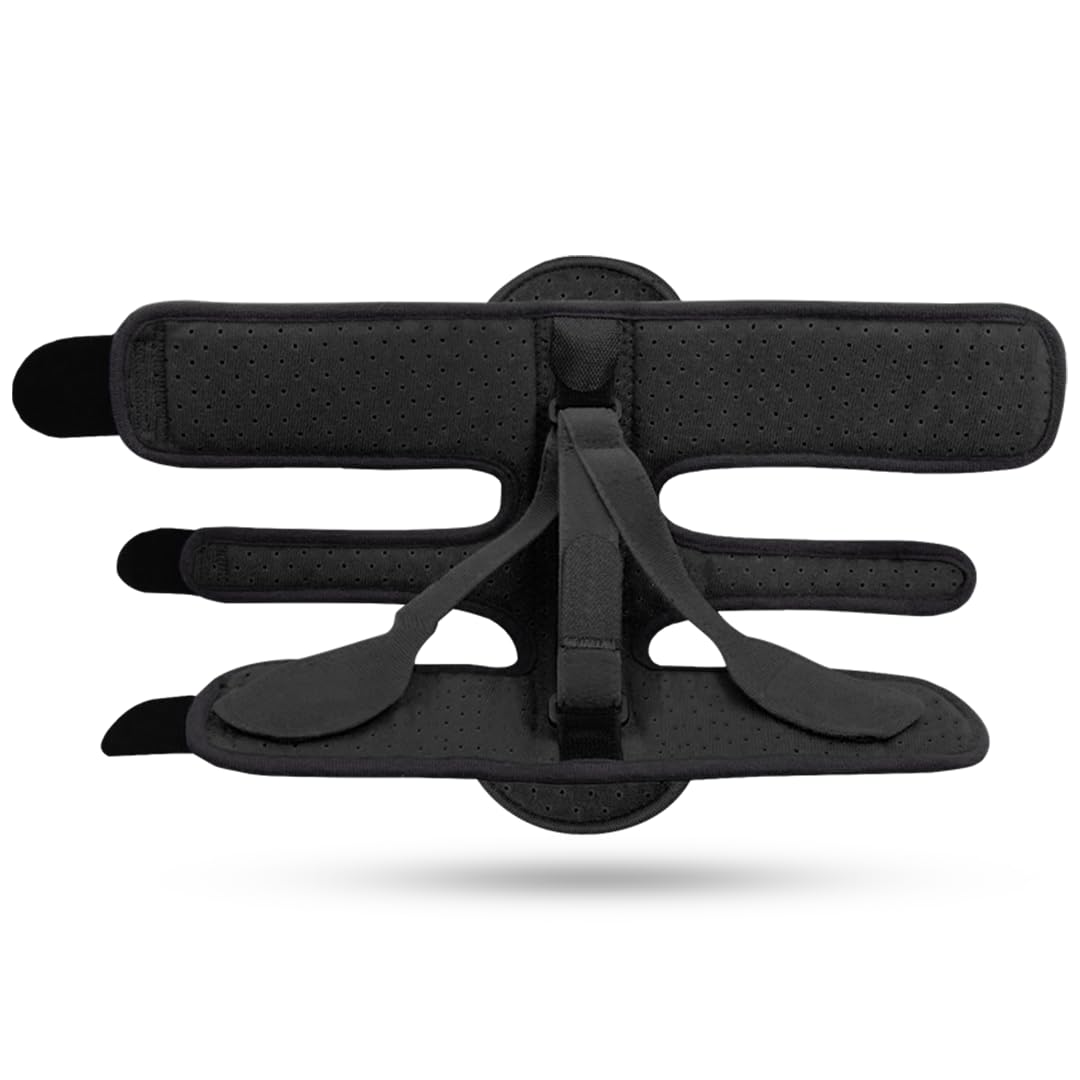 Plantar Fasciitis Night Splint - Adjustable Foot Brace for Men and Women, Heel Pain Relief, Comfortable Sleep Support for Foot Drop and Achilles Pain (Black)